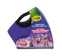 Crayola K-Pop Demon Hunters Art Case, 40+ Pcs Paint and Sticker Kit, Travel Activity for Kids, Gift for Ages 8+