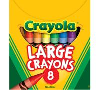 Crayola Large Crayons - Assorted (8 Count) Giant Crayons for Kids & Toddlers Ages 2+