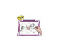 Crayola Light Up Tracing Pad - Pink | Repositionable Canvas, 100+ Images, LED Screen, Stencils & Pencils (Ages 5-15)