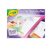 CRAYOLA Light-Up Tracing Pad | Trace & Create Colourful Custom Scenes! | Kids LED Drawing Tablet | Batteries Required (Not Included) | Ages 3+, PINK