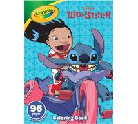 CRAYOLA Lilo & Stitch 96 Page Colouring Book | 96 Pages of Colouring Fun with Lilo, Stitch & Friends! | Includes Bumper Sticker Sheet for Kids Ages 3+