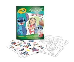 CRAYOLA Lilo & Stitch Colour and Sticker Colouring Book | Includes 32 Pages and 4 Sheets of Stickers | Arts & Crafts for Kids Ages 3+