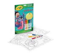 CRAYOLA Lilo & Stitch Colouring and Activity Pad | Includes 32 Colouring Pages and 7 Mini Washable Markers | Arts & Crafts for Kids Ages 3+