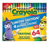 Crayola Limited Edition 8 Retired Colors, 64 Pack - Crayons