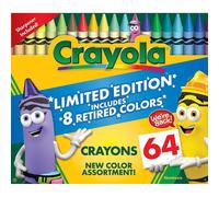 Crayola Limited Edition 8 Retired Colors, 64 Pack - Crayons