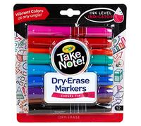 Crayola Low Odor Dry Erase Markers, Chisel Tip, Assorted Colors, 12Count