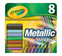 Crayola Metallic Markers Art Supplies 8 Count Colors May Vary