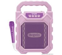 Crayola Mini Karaoke Machine for Kids, Portable Bluetooth Speakers with Microphone, 4" Driver 10W Peak Power, Loud HD Sound, Rechargeable Mini Bluetoo