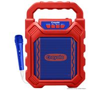 Crayola Mini Karaoke Machine for Kids, Portable Bluetooth Speakers with Microphone, 4" Driver 10W Peak Power, Loud HD Sound, Rechargeable Mini Bluetoo