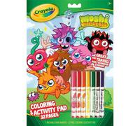 CRAYOLA MOSHI MONSTERS &ACTIVITY PAD BOOK 32 PAGES