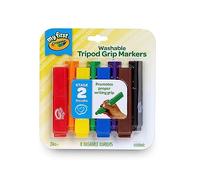 Crayola My First, Tripod Washable Markers for Toddlers, 8ct
