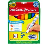 Crayola My First Ultra-Clean Washable Markers-Bold Colors, Rounded Broad Tip 8/Pkg