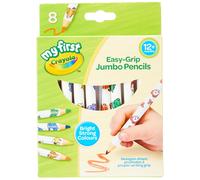 CRAYOLA MyFirst Jumbo Colouring Pencils - Assorted Colours (Pack of 8) | Easy-Grip Pencils Perfect for Toddlers Hands | Ideal for Kids Aged 12+ Month