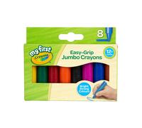 CRAYOLA MyFirst Jumbo Crayons - Assorted Colours Easy-Grip Colouring Crayons Perfect for Toddlers Hands Ideal for Kids Aged 12 Plus Months, Multicolo