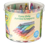 CRAYOLA MyFirst Jumbo Crayons - Assorted Colours (Pack of 24), Easy-Grip Colouring Crayons Perfect for Toddlers Hands, Ideal for Kids Aged 12+ Months