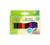 CRAYOLA MyFirst Jumbo Crayons-Easy-Grip Perfect for Kids Aged 12+ Months, Multicolor, (Pack of 8)