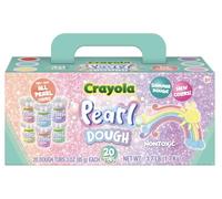 CRAYOLA New Pearl & Cosmic Special Effects Dough | 20pk x 3oz Pearl and Cosmic Shimmer Dough Tubs Pastel Colors Special Effects Pearl Dough, A1-2997