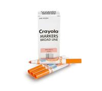 Crayola Orange Washable Markers, Broad Line Markers, 12 Count