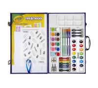 Crayola Paint & Create Easel Case 65 Piece Kids Art Set Craft Kit Age 4+