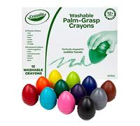 Crayola Palm Grasp Crayons, Egg Crayons, Gift for Toddlers, 12 Count