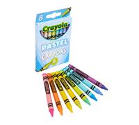 Crayola Pastel Crayons (8ct) Specialty Crayons for Kids Art Supplies Pair with Coloring Books Gift for Kids Ages 3 4 5