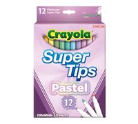 12 Bright Supertips Pastel Edition by Crayola