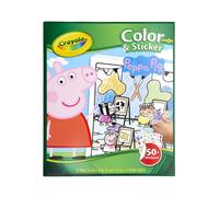 Crayola Peppa Pig Coloring Pages and Stickers, Gift for Kids, Ages 3, 4, 5, 6
