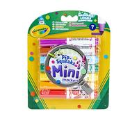 CRAYOLA Pip-Squeaks Mini Washable Felt Tip Colouring Pens - Assorted Colours (Pack of 7) | Designed with Little Hands in Mind! Ideal for Kids Aged 3+