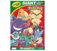 CRAYOLA Pokémon Giant Coloring Pages | 18 Pages of Pokémon Colouring Fun with Pikachu & Friends! | Pokemon Colouring Book for Ages 3+