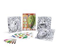 CRAYOLA POPS 3D Activity Set - Dinosaur | Create Amazing Designs That POP Out of the Page! | Includes 3 POPs Art Pages, 7 Markers & 3 Sticker Sheets | Ages 5+