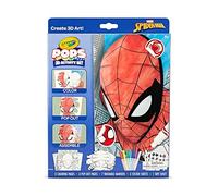 Crayola POPs 3D Kids Art Set, Spiderman Coloring Book Alternative, Gift for Boys & Girls, Ages 6+