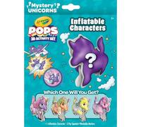 Crayola POPs 3D Unicorn Inflatable Mystery Characters, Unicorn Toy Figure, Inflatable Toys with Markers, Party Favor, Gift for Kids