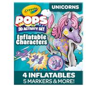 Crayola Pops Inflatable Characters, Coloring Set for Kids, Gift for Boys & Girls, Ages 5, 6, 7, 8
