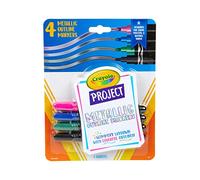 Crayola Project Outline Markers 4/Pkg-Metallic Colors