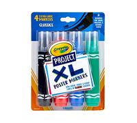 Crayola Project XL Poster Markers 4/Pkg-Classic Colors