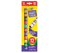 Crayola Quick Dry Paint Sticks (12ct), Washable Paint Set for Kids, Arts & Crafts Supplies, Multi-Surface, Assorted Colors, Kids Gifts
