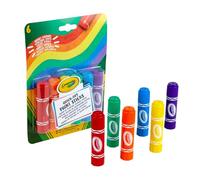 CRAYOLA Quick-Dry Washable Paint Sticks - Assorted Colours (Pack of 6) | All The Fun of Painting with Less Mess! | Ideal for Kids Aged 3+