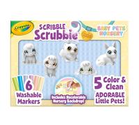 CRAYOLA Scribble Scrubbie Baby Pets Nursery, Gift for Girls & Boys, Ages 3+
