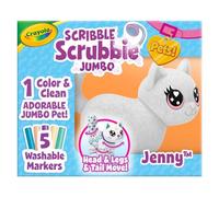 Crayola Scribble Scrubbie Jumbo (6 inch), Posable Kids Toy, Cat, Coloring Gift