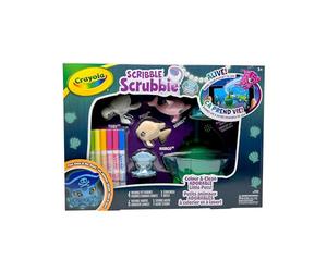 Crayola Scribble Scrubbie Ocean Pets Glow Lagoon Tub Set