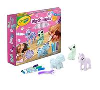 Crayola Scribble Scrubbie Pastel Pets (3ct), Grooming Pet Toy for Kids, with Washable Markers & Brush, Gift for Girls & Boys, 3+