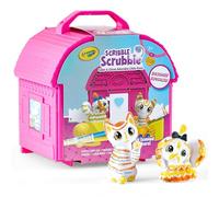 CRAYOLA Scribble Scrubbie Pets, Backyard Playset, Color & Wash Creative Toy, Gift for Kids, Age 3, 4, 5, 6, Multi