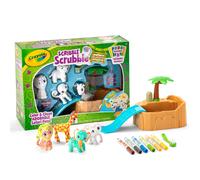 Crayola Scribble Scrubbie Safari Animals Tub Set Color & Wash Creative Toy Gift for Kids Age 3 4 5 6