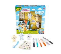 Crayola Scribble Scrubbies Deluxe Bluey Playset (3ct), Toddler Arts & Crafts Kit, Washable Stickers, Bluey Toys, Coloring Gift for Kids, Ages 3+