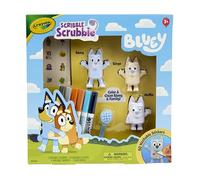 Crayola Scribble Scrubbies Deluxe Bluey Playset (3ct), Toddler Arts & Crafts Kit, Washable Stickers, Bluey Toys, Coloring Gift for Kids, Ages 3+