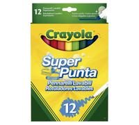 Crayola Supertips Super Washable Pens Pack of 12, Assorted