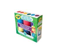 CRAYOLA 6 Acrylic Tempera Paints, Sunset Colours in Resealable Jars Ready to Use for School and Leisure /