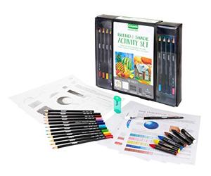 Crayola Signature - Blending and Shading Activity Set, Coloring Kit for Teens and Adults, 40 Pieces, Creative Activity and Gift Idea, Recommended Age: from 8 Years Old
