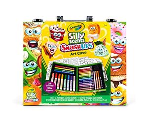 Crayola Silly Scents Inspirational Mini Art Set, Scented Pencils & Markers, Kids Art Kit, Colouring Supplies, Travel Gifts for Kids, Ages 4 and Up