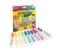 Crayola® Silly Scents Slim Scented Washable Markers, Broad Point, Assorted Colors, Pack of 10 Markers